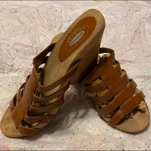 DR. SCHOLLS Slip-on Strapped Wedge Sandals